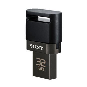 Sony Micro USB + USB 32GB, black