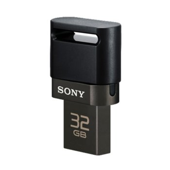 Памет 32GB Sony Micro USB + USB, черна | JAR Computers Sony Micro USB + USB 32GB, black