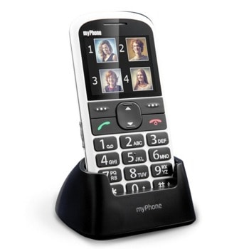 GSM MyPhone Halo 2 (бял), 2.2"(5.58cm) TFT дисплей, MediaTek MTK6261D, 32MB RAM, 24MB Flash памет (+microSD слот), 0.3 MPix камера, 85 g | JAR Computers MyPhone Halo 2 white