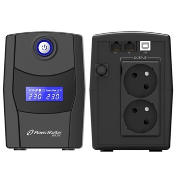 UPS PowerWalker VI 600 STL, 600VA/360W, Line Interactive | JAR Computers PowerWalker VI 600 STL 10121084