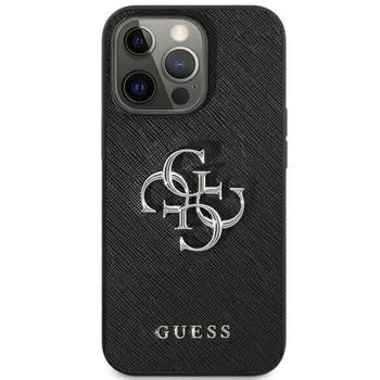 Guess Saffiano 4G Metal Logo Leather Hard Case