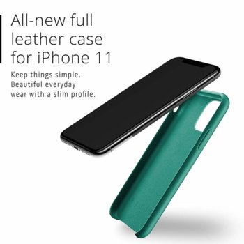 Mujjo Full iPhone 11 green MUJJO-CL-005-GR