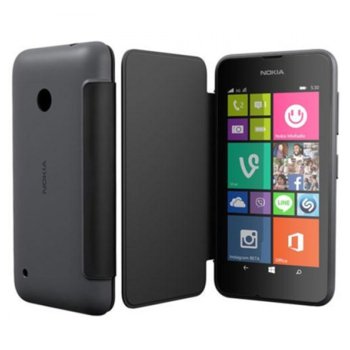 Flip Cover за Nokia Lumia 530, сив