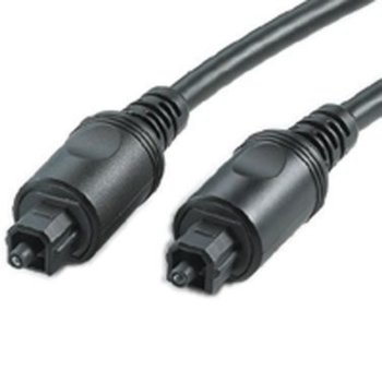 Оптичен кабел Roline 11.99.4381, от Toslink(м) към Toslink(м), 1m, черен | JAR Computers ROLINE 11.99.4381