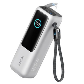 Външна батерия /power bank/ Anker A1695H41, 25 000mAh, сребриста, 1x USB-A, 3x USB-C, 165W | JAR Computers Anker A1695H41