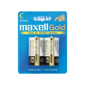 Батерии алкални Maxell Gold LR14(C), 1.5V, 2 бр. | JAR Computers Батерии алкални Maxell Gold LR14(C), 1.5V, 2 бр.
