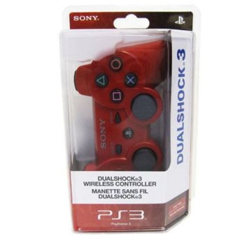 Dualshock 3, за PS3, червен (Deep Red) | JAR Computers SONY Dualshock 3 Deep Red