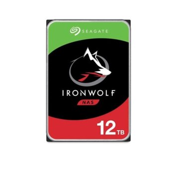 Твърд диск 12TB Seagate IronWolf NAS, SATA 6Gb/s, 7200 rpm, 256MB кеш, 3.5" (8.89cm) | JAR Computers Seagate 12TB NAS IronWolf 7200