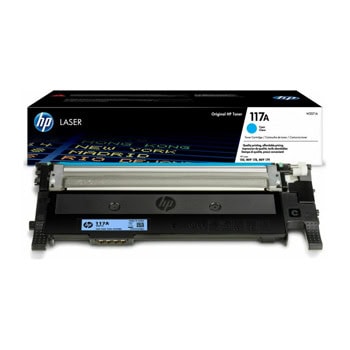 Тонер касета за HP Color Laser 150a/150nw, 178nw/179fnw, Cyan - W2071A - HP 117A - Оригинална, Заб.: 700 брой копия | JAR Computers HP 117A Cyan W2071A