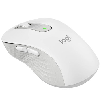 Мишка Logitech Signature M650L, оптична, 4000 dpi, безжична, Bluetooth, бяла, 5 бутона | JAR Computers Мишка Logitech Signature M650L бяла