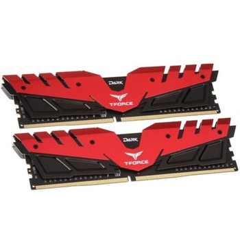 Памет 16GB (2x8GB) DDR4 3200MT/s, TeamGroup T-Force Dark (TDRED416G3200HC16CDC01), 1.35V | JAR Computers TeamGroup TDRED416G3200HC16CDC01