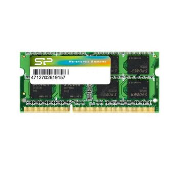 Памет 2GB DDR3, 1600MHz SO-DIMM, Silicon Power SP002GBSTU160V02, 1.5V image