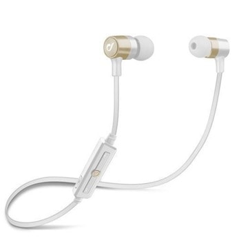 Слушалки Cellularline Unique Design, безжични, Bluetooth, микрофон, тип "тапи", до 5 часа време на работа, златни | JAR Computers Cellular Line Unique Design Gold 4669