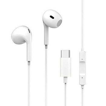 Слушалки Yookie XP107, микрофон, Type-C, 1.2m, Бял | JAR Computers слушалки yookie xp107 type c 20646