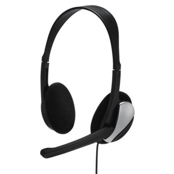 Слушалки Hama Essential HS P100, микрофон, черни | JAR Computers Hama Essential HS P100 (00139900)