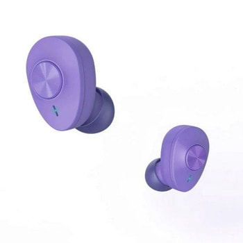 Слушалки HAMA Freedom Buddy (184165), Bluetooth, микрофон, до 4 часа живот на батерията, тип "тапи", Bass Boost, лилави | JAR Computers Слушалки HAMA Freedom Buddy лилави