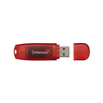 Памет 128GB USB Flash Drive, Intenso Rainbow Line, USB 2.0, Type-A, червена | JAR Computers Intenso Rainbow Line 128GB 3502491