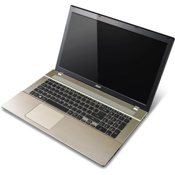 Лаптоп 17.3" (43.94 cm) Acer V3-772G-747A8G1.12TMamm, златист, четириядрен Haswell Intel® Core™ i7 4702MQ 2.2/3.2 GHz, FULL HD LED Display & GeForce GT 850M 2GB DDR5 (HDMI), 8GB, 128GB SSD & 1TB HDD, 2x USB3.0, Linux, 3.2kg, 2г. гаранция | JAR Computers 173 Acer V3-772G-747A8G1.12TMamm NX.MMBEX.012