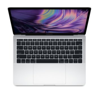 Лаптоп Apple MacBook Pro 13 (Z0WS0007V/BG)(сребрист), четириядрен Coffee Lake Intel Core i5-8279U 2.4/4.1GHz, 13.3" (33.78) cm IPS Retina дисплей, 8GB DDR4, 256GB SSD, 4x USB-C Thunderbolt, macOS Mojave, 1.37 kg, БДС кирилизация | JAR Computers Apple MacBook Pro 13 (Z0WS0007V/BG)