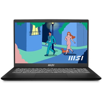 Лаптоп MSI Modern 14 C12M-056XBG (9S7-14J112-056), десетядрен Intel Core i7-1255U 1.7/4.7GHz, 14" (35.56 cm) Full HD IPS Display, (HDMI), 16GB DDR4, 512GB SSD, 1x Type-C, No OS, 1.4kg | JAR Computers MSI Modern 14 C12M-056XBG 9S7-14J112-056