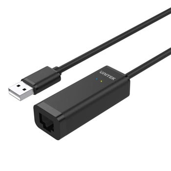 Мрежови адаптер Unitek Y-1468, от USB-A(м) към RJ-45(ж), черен | JAR Computers Unitek Y-1468