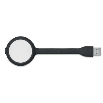 USB лампа More Than Gifts MO8670-03, USB, LED, 4x USB входа, възможност за надписване и брандиране чрез тампонен печат, черна image