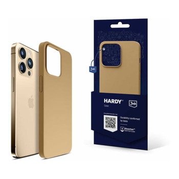 3MK Hardy Case for iPhone 15 Pro Dark Gold
