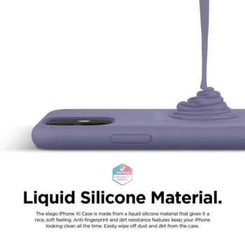 Elago Soft Silicone iPhone 11 purple ES11SC61-LVG