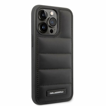 Quilted Puffy Metal Logo за iPhone 14 Pro Max