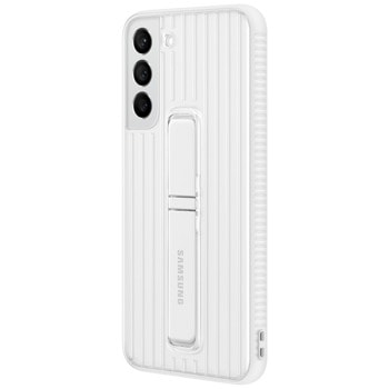 Samsung S22+ Protective Standing Cover White