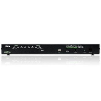 KVM суич ATEN CS1708i, 1x SPHD-18(м) към 8x SPHD-17(ж), 1x DB-25(м), 1x RJ-45(ж), 1x RJ-11(ж), 1x USB A(ж), 1 устройство | JAR Computers ATEN CS1708i KVM Switch
