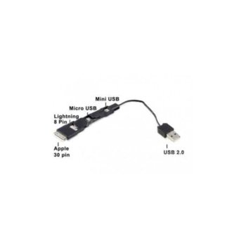 USB A(м) кабел към Mini Usb, Micro Usb