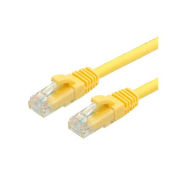 Пач кабел, Roline, UTP, Cat.6, 0.5m, жълт | JAR Computers Roline UTP Cat.6 0.5m 21.99.1522