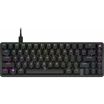 Клавиатура Corsair K65 PRO MINI RGB, гейминг, механична, CORSAIR Optical-Mechanical OPX суичове, RGB подсветка, USB, черна | JAR Computers Corsair K65 PRO MINI RGB CH-91A401A-NA
