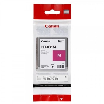 Касета за Canon imagePROGRAF TM-240 Magenta - 6265C001AA - Canon PFI-031, Заб.: 55ml капацитет | JAR Computers Canon PFI-031 Magenta 6265C001AA