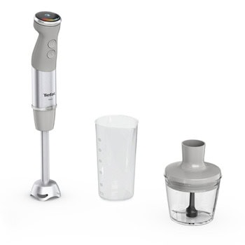 Пасатор Tefal HB672B30, с кана и чопър, 1000W, 20 степени на работа, турбо функция, Powelix остриета, сива | JAR Computers Tefal HB672B30