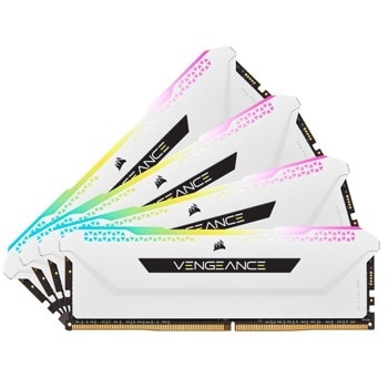Памет 32GB (4x8GB) DDR4 3200MT/s, Corsair Vengeance RGB PRO SL CMH32GX4M4E3200C16W, 1.35V | JAR Computers CORSAIR CMH32GX4M4E3200C16W