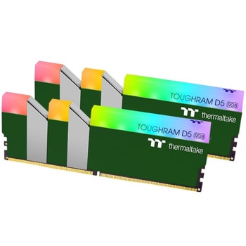 Памет 32GB (2x16GB) DDR5 5600MT/s, Thermaltake Toughram RGB D5 Racing Green, RG38D516GX2-5600C36A, 1.25V | JAR Computers Thermaltake Toughram RGB D5 Green 2x16GB 5600MHz