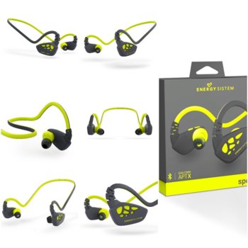 Earphones Sport 3 Yellow Bluetooth
