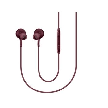 Слушалки Samsung Tuned by AKG, микрофон, тип "тапи", червени (Burgundy) | JAR Computers Samsung Tuned by AKG (EO-IG955BREGWW)