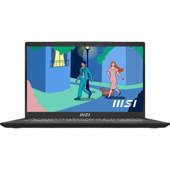 Лаптоп MSI Modern 15 B11M (9S7-15H312-031), четириядрен Intel Core i5-1155G7, 2.5/4.5GHz, 15.6" (39.62cm) Full HD IPS дисплей, (HDMI), 16GB DDR4, 512GB SSD NVMe, 1x USB 3.2 Type-C, 1x USB 3.2 Gen 2 Type-A, No OS, 1.7kg | JAR Computers MSI Modern 15 B11M 9S7-15H312-031