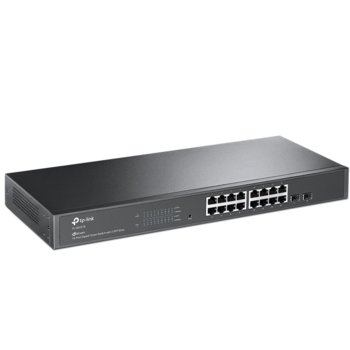 Суич TP-Link JetStream TL-SG2218, 1000 Mbps, 16 порта, 16x 10/100/1000 Mbps, 2x SFP | JAR Computers TP-Link TL-SG2218