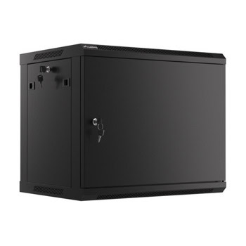Комуникационен шкаф Lanberg WF01-6409-00B, 19", 9U, 51.23 x 45 x 60 cm, товароносимост до 60кг, черен | JAR Computers Lanberg WF01-6409-00B