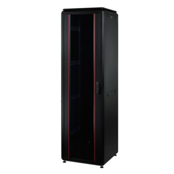 Комуникационен шкаф Mirsan MR.GTV42U61.01, 19", 42U, 610 x 1000 x 2053, свободностоящ, товароносимост 1000кг, черен image