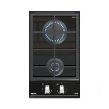 Плот за вграждане Teka GZC 32300, газов, стъклокерамика, 2 нагревателни зони, 9 степени, механично управление, таймер, черен | JAR Computers TEKA GZC 32300