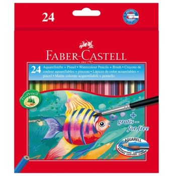Faber-Castell 24 цвята с включена четка