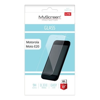 Протектор от закалено стъкло /Tempered Glass/ MyScreen Protector Lite Glass Edge Full, за Motorola Moto E20 | JAR Computers MyScreen Protector Lite Glass за Motorola Moto E20