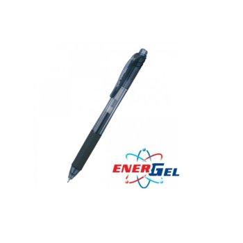 Ролер Pentel Energel BLN105, черен цвят на писане, дебелина на линията 0.5 mm, гел, син, цената е за 1бр. (продава се в опаковка от 12бр.) | JAR Computers Pentel Energel BLN105