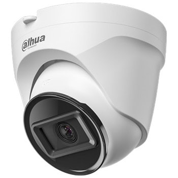 IP камерa Dahua IPC-T1E20-0280B, куполна камера, 2Mpix (1920x1080@30fps), 2.8mm обектив, Smart H.265+/Smart H.264+/H.265/H.264/H.264B/MJPEG, IR осветление (до 30m), външна IP67, PoE | JAR Computers Dahua IPC-T1E20-0280B