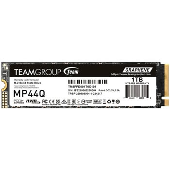 Памет SSD 1TB TeamGroup MP44Q, NVMe, M.2 (2280), скорост на четене до 7400MB/s, скорост на запис до 6200MB/s | JAR Computers TeamGroup MP44Q 1TB TM8FFD001T0C101